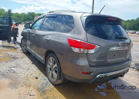 2014 Nissan Pathfinder Platinum z USA, uszkodzony, nr VIN 5N1AR2MN0EC639332